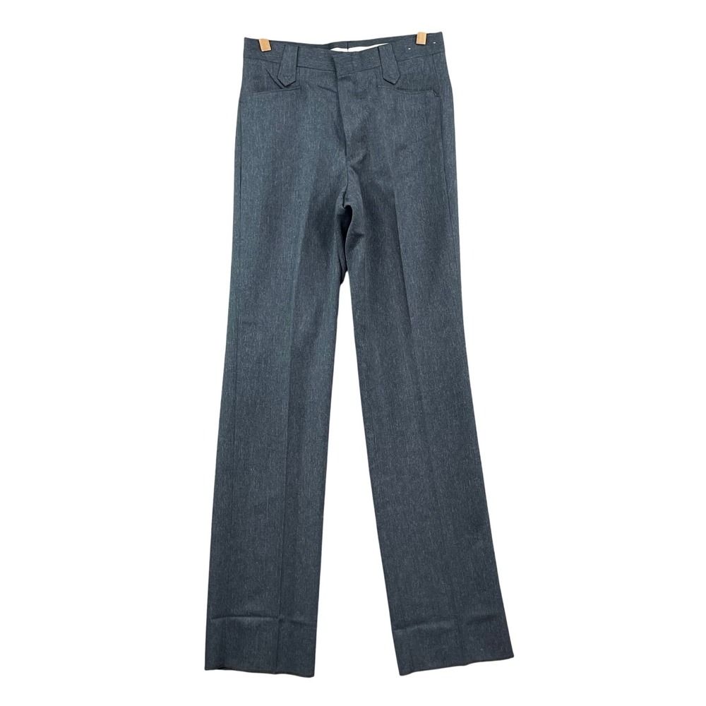 Circle S Ranch Dress Pant Mens 32 Navy Blue Western Flat Front Straight Leg New